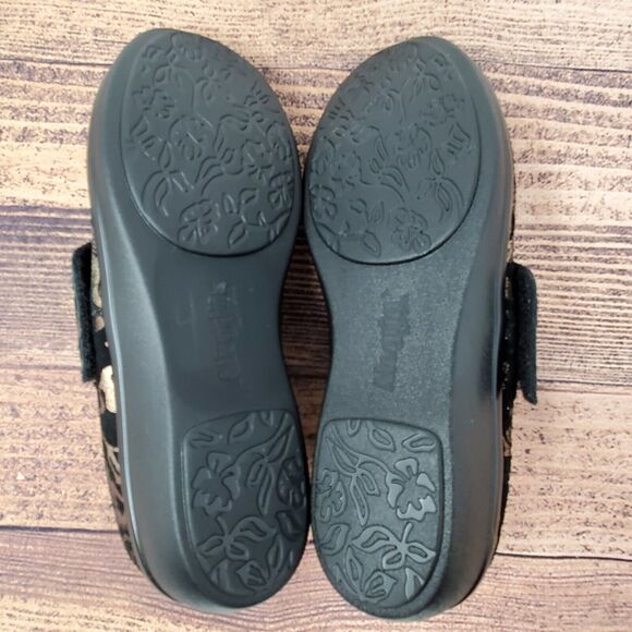 Alegria Printed Nubuck Shoes Lauryn Womens SZ 37 6.5 7 Regal Copper Floral - Picture 9 of 10